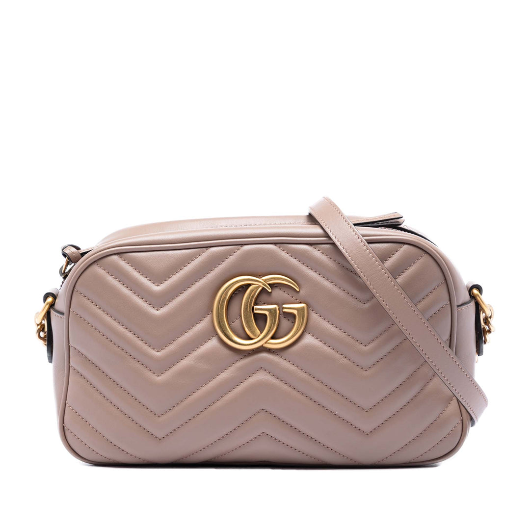 GG Marmont Matelasse Sac Petit Cuir de veau Marron