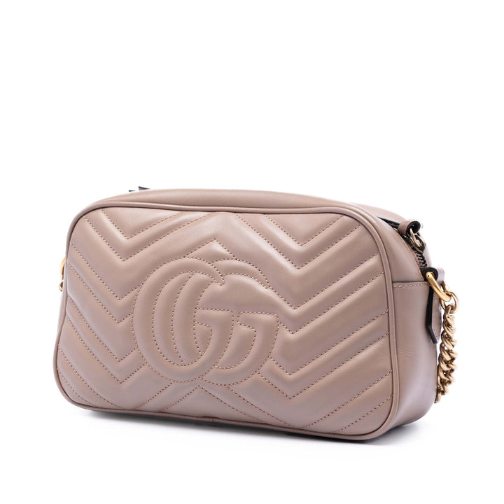 GG Marmont Matelasse Sac Petit Cuir de veau Marron
