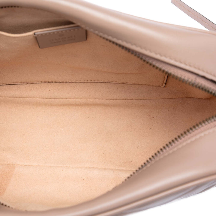 GG Marmont Matelasse Sac Petit Cuir de veau Marron