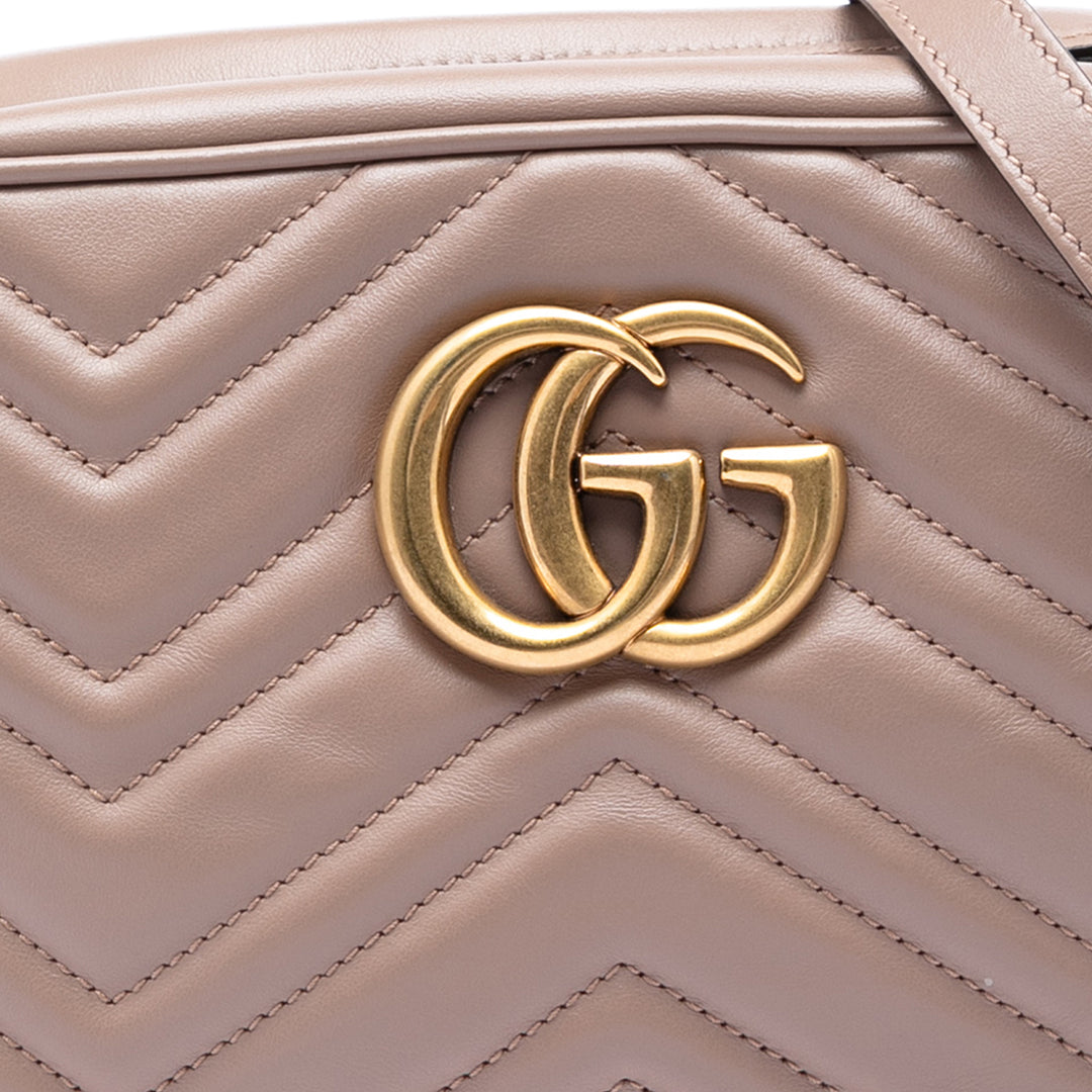 GG Marmont Matelasse Sac Petit Cuir de veau Marron
