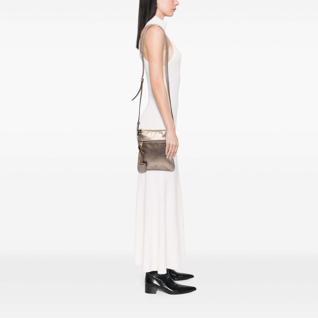 LOEWE Sac bandoulière Métallisé Anagram Doré – vue 6 – GABY PARIS