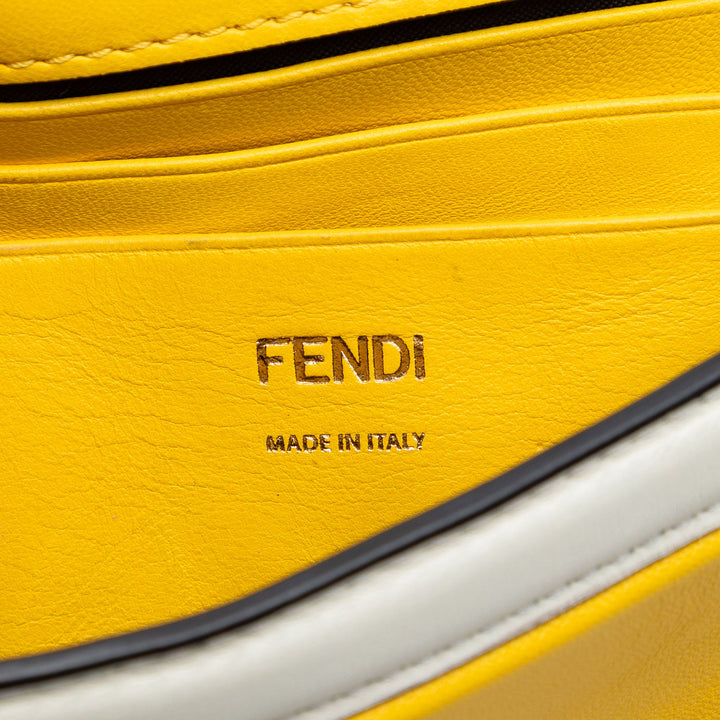 Bicolore Apolo Baguette à chaîne Sac Mini nappa Jaune