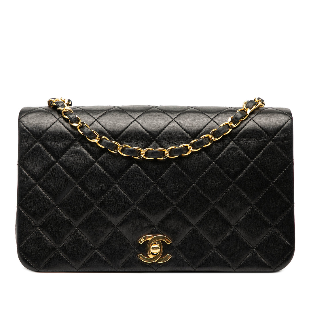 Chanel Medium Quilted Cuir d’agneau Rabat intégral Noir – GABY PARIS Authentique