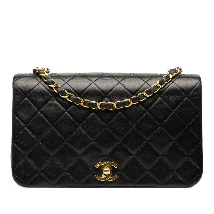 Chanel Medium Quilted Cuir d’agneau Rabat intégral Noir – GABY PARIS Authentique