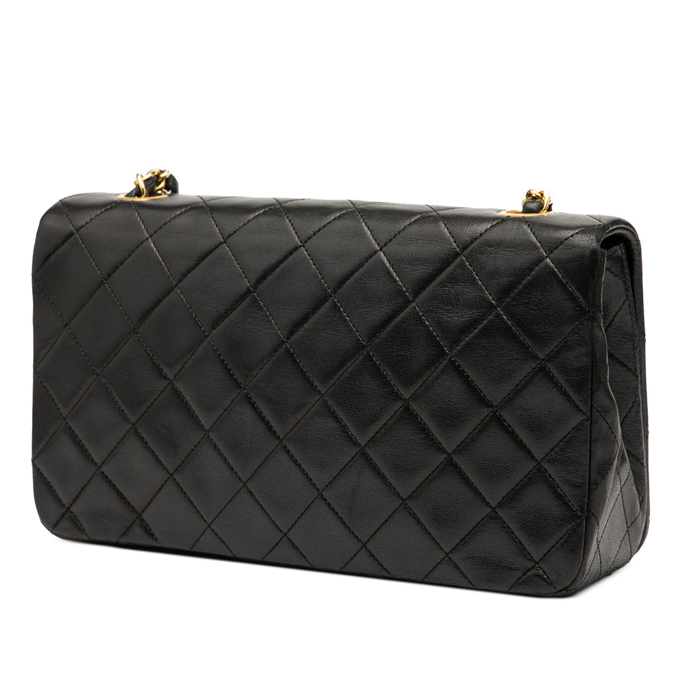 Chanel Medium Quilted Cuir d’agneau Rabat intégral Noir – GABY PARIS Authentique