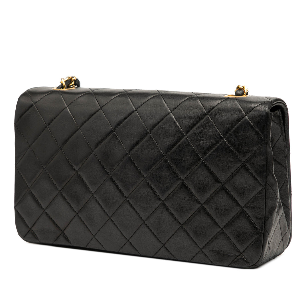 Chanel Medium Quilted Cuir d’agneau Rabat intégral Noir – GABY PARIS Authentique
