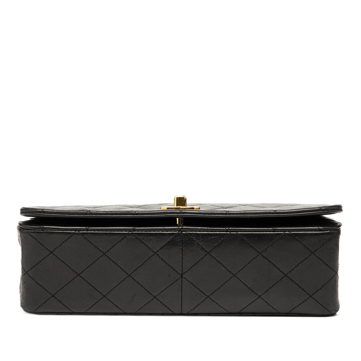 Chanel Medium Quilted Cuir d’agneau Rabat intégral Noir – GABY PARIS Authentique