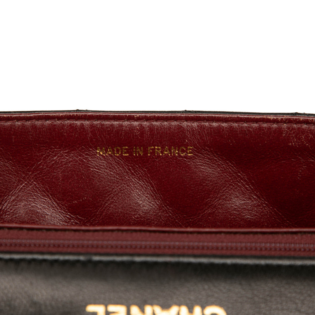 Chanel Medium Quilted Cuir d’agneau Rabat intégral Noir – GABY PARIS Authentique