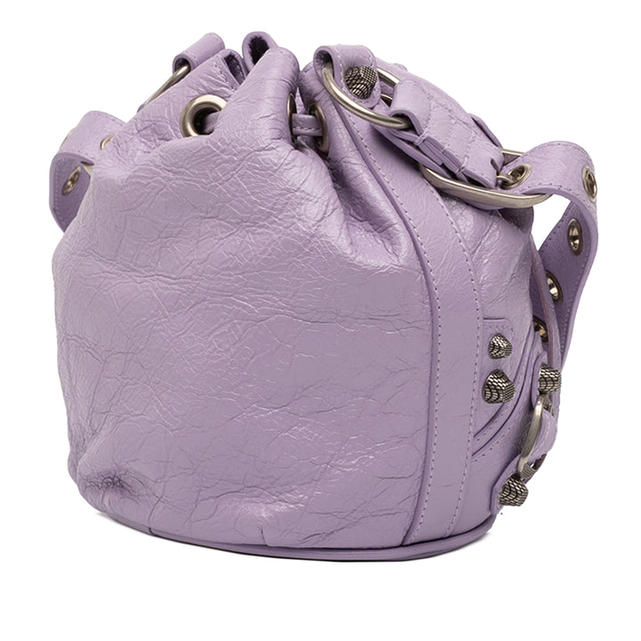 Balenciaga Cuir d’agneau Le Cagole Bucket Sac XS