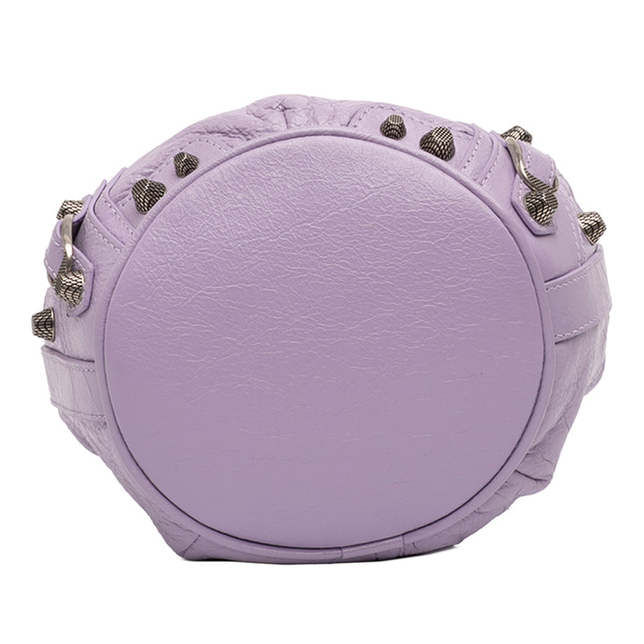 Balenciaga Cuir d’agneau Le Cagole Bucket Sac XS