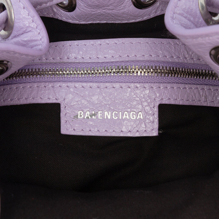 Balenciaga Cuir d’agneau Le Cagole Bucket Sac XS