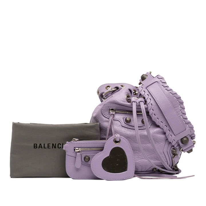 Balenciaga Cuir d’agneau Le Cagole Bucket Sac XS