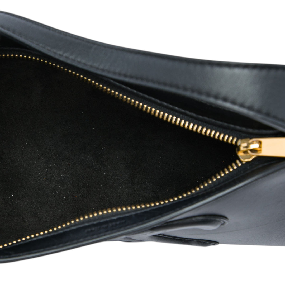 Celine Sac porté épaule Triomphe Cuir de veau lisse Noir – vue 4 – GABY PARIS
