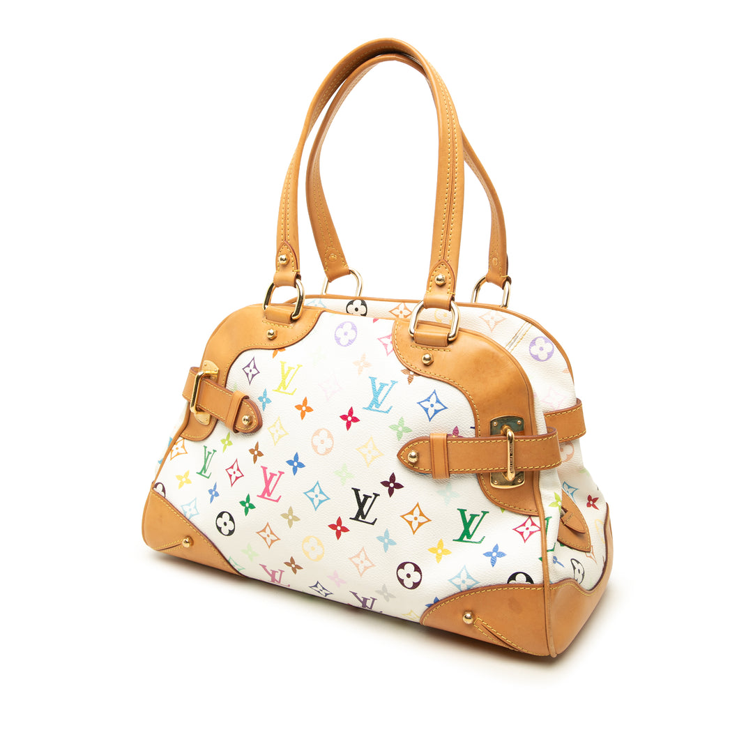 Louis Vuitton Claudia Monogram Multicolore Blanc – vue 2 – GABY PARIS
