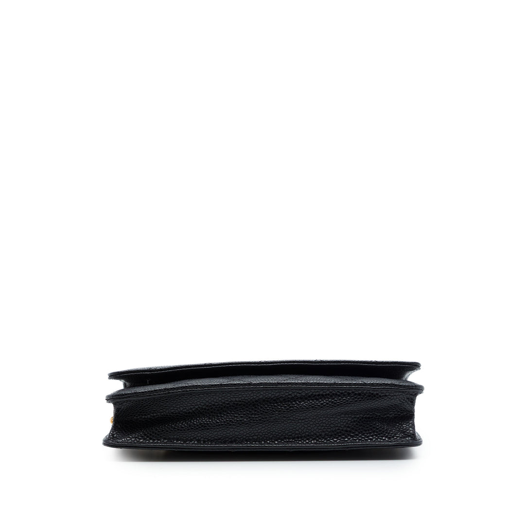 Chanel CC Matelassé Caviar Wallet on Chain