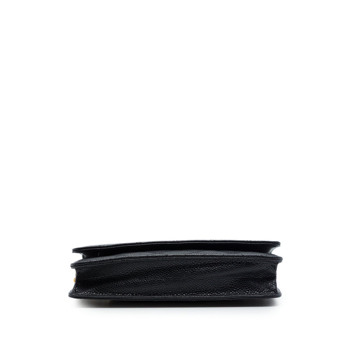Chanel CC Matelassé Caviar Wallet on Chain