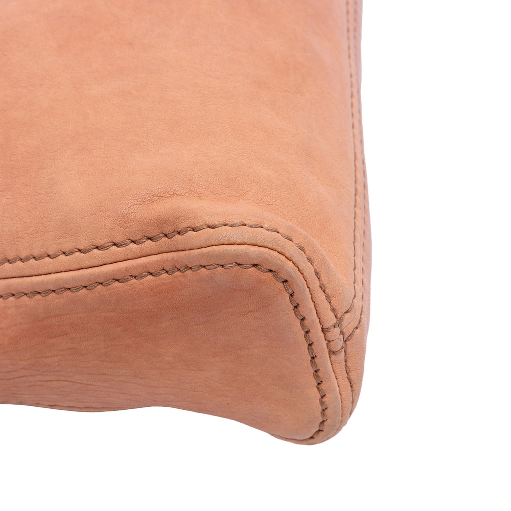 Leather Clutch on Strap Brown - Gaby Paris