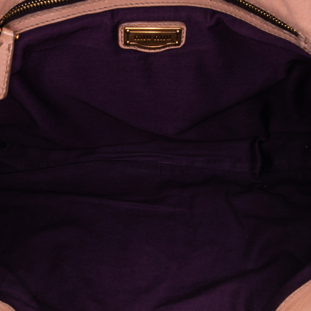 Leather Clutch on Strap Brown - Gaby Paris