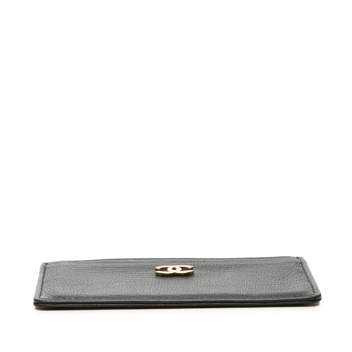 CC grainé Porte-cartes Cuir de veau grainé Noir