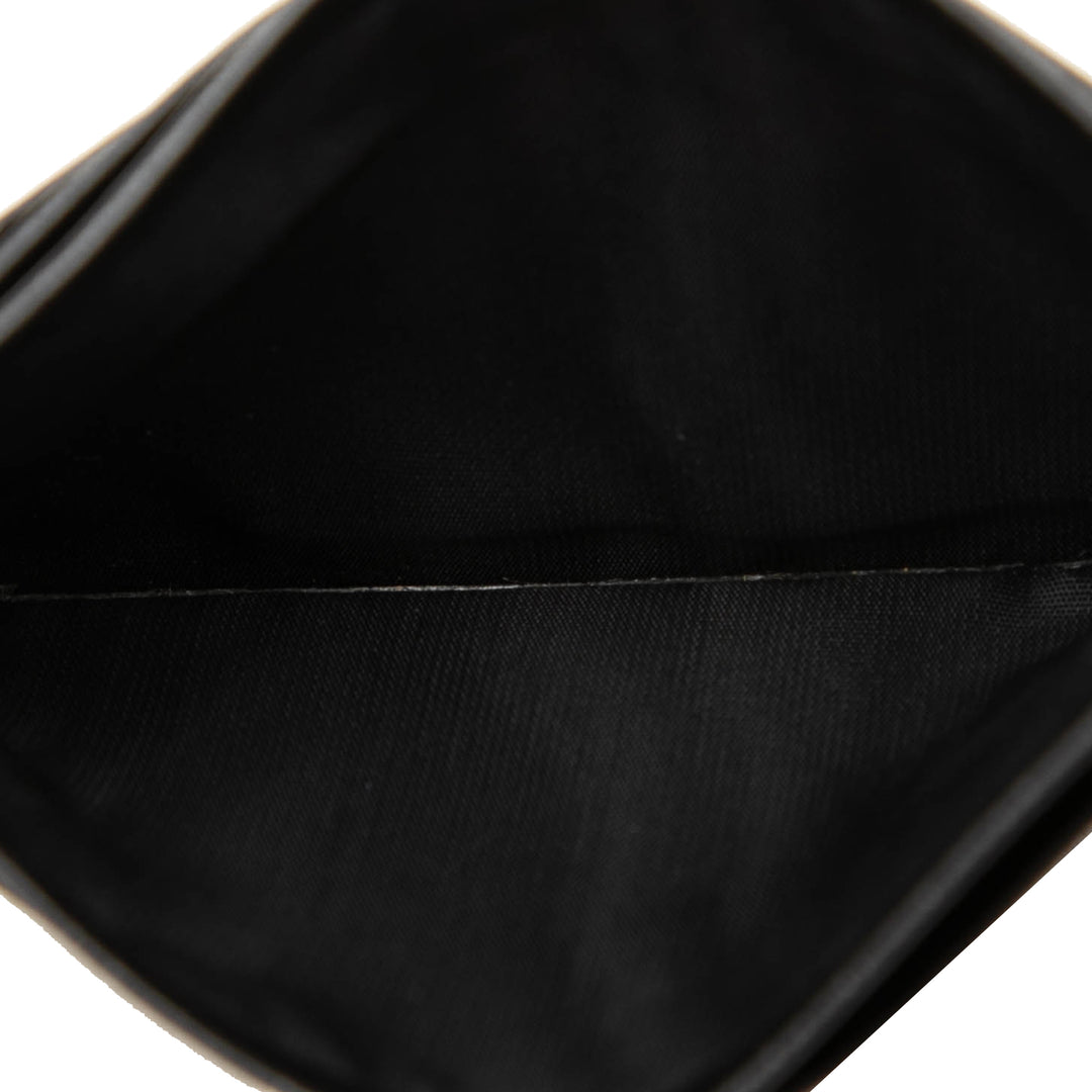 CC grainé Porte-cartes Cuir de veau grainé Noir