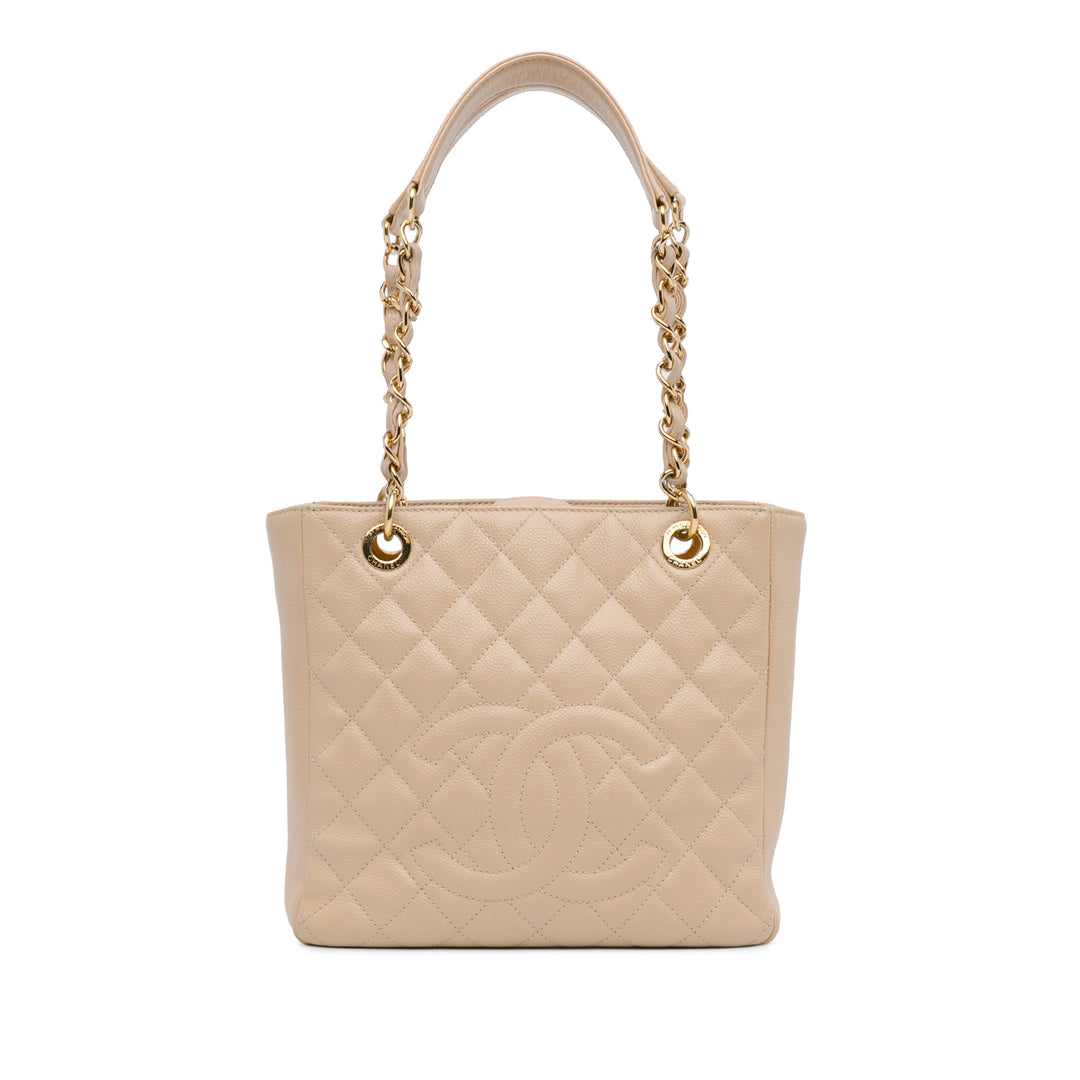 Caviar Petite Shopping Tote Brown - Gaby Paris
