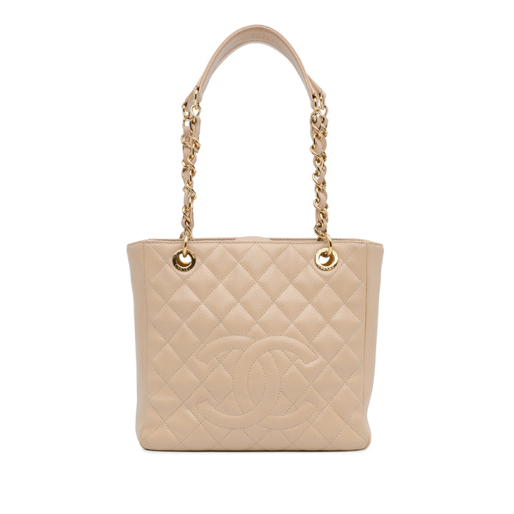 Caviar Petite Shopping Tote Brown - Gaby Paris