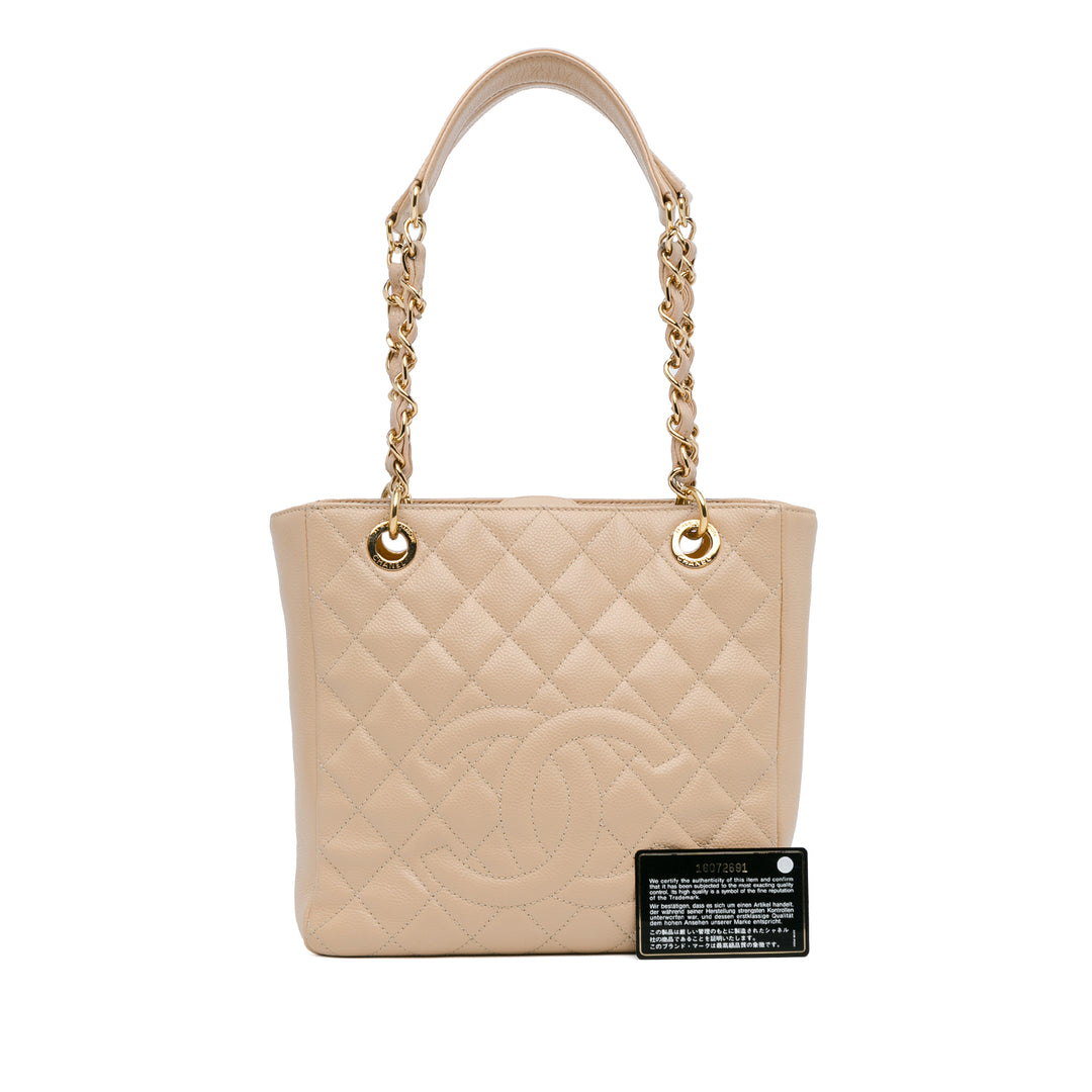 Caviar Petite Shopping Tote Brown - Gaby Paris