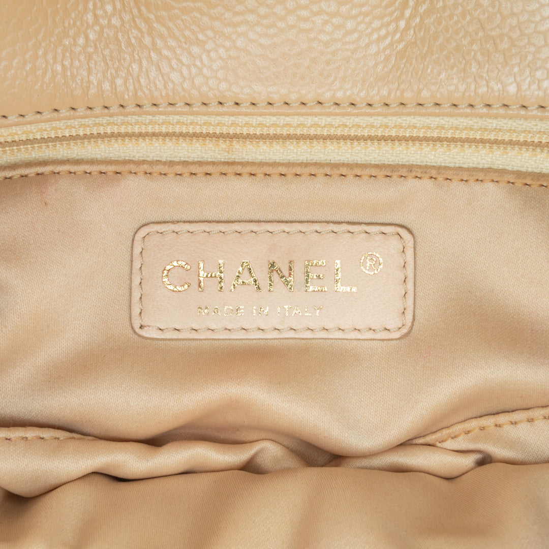 Caviar Petite Shopping Tote Brown - Gaby Paris