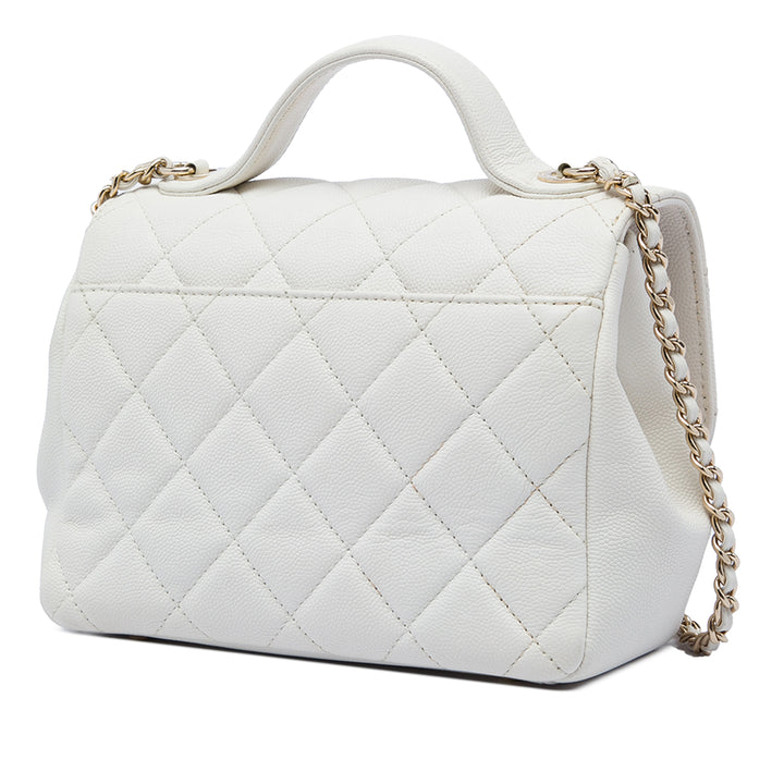 Chanel Matelassé Business Affinity à rabat Petit Cuir caviar