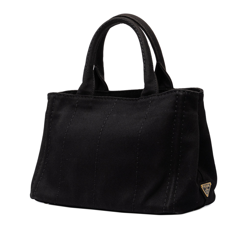 Prada Cabas Canapa Logo Petit Noir – vue 2 – GABY PARIS