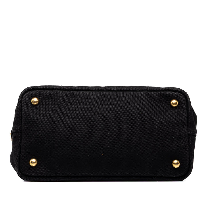 Prada Cabas Canapa Logo Petit Noir – vue 3 – GABY PARIS