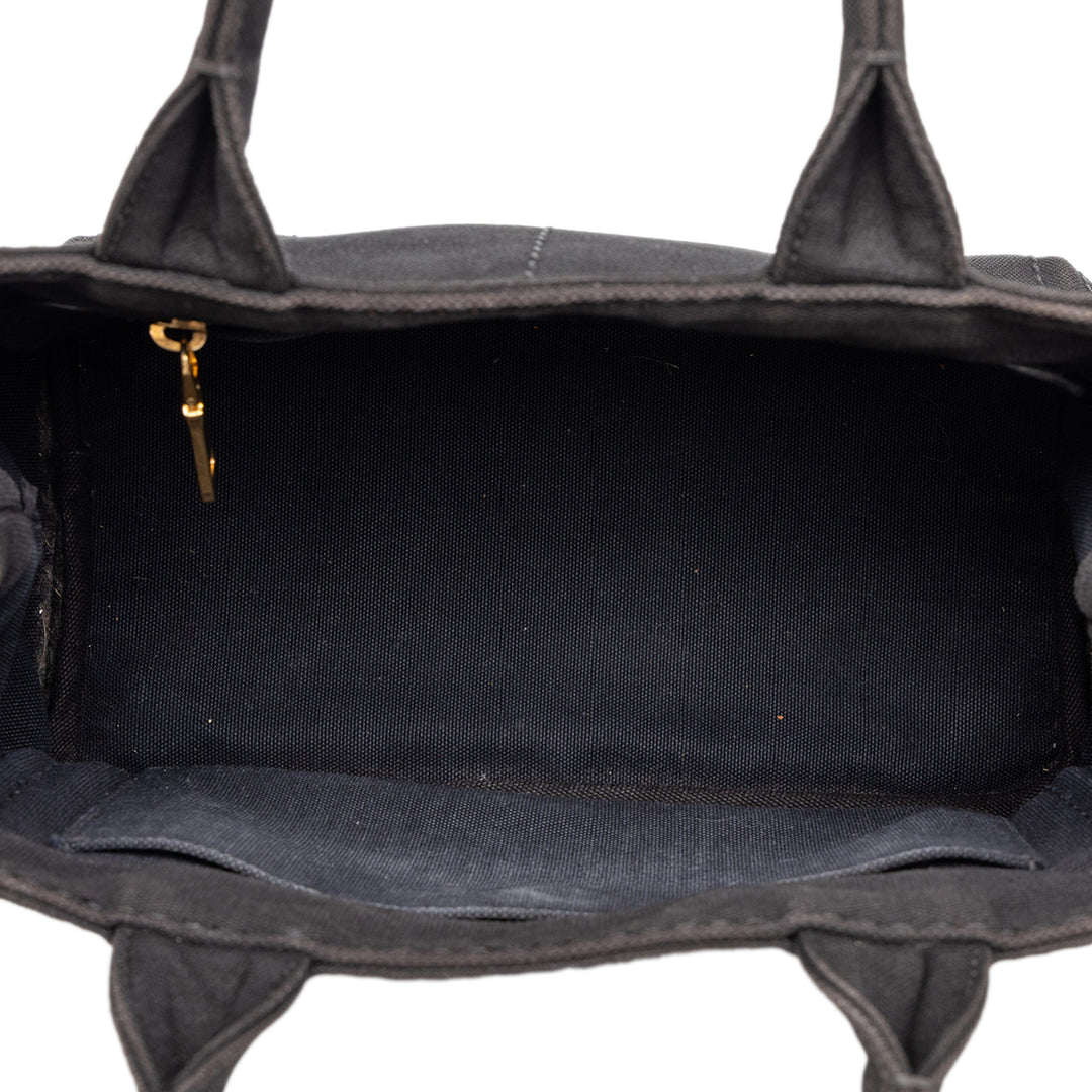 Prada Cabas Canapa Logo Petit Noir – vue 4 – GABY PARIS
