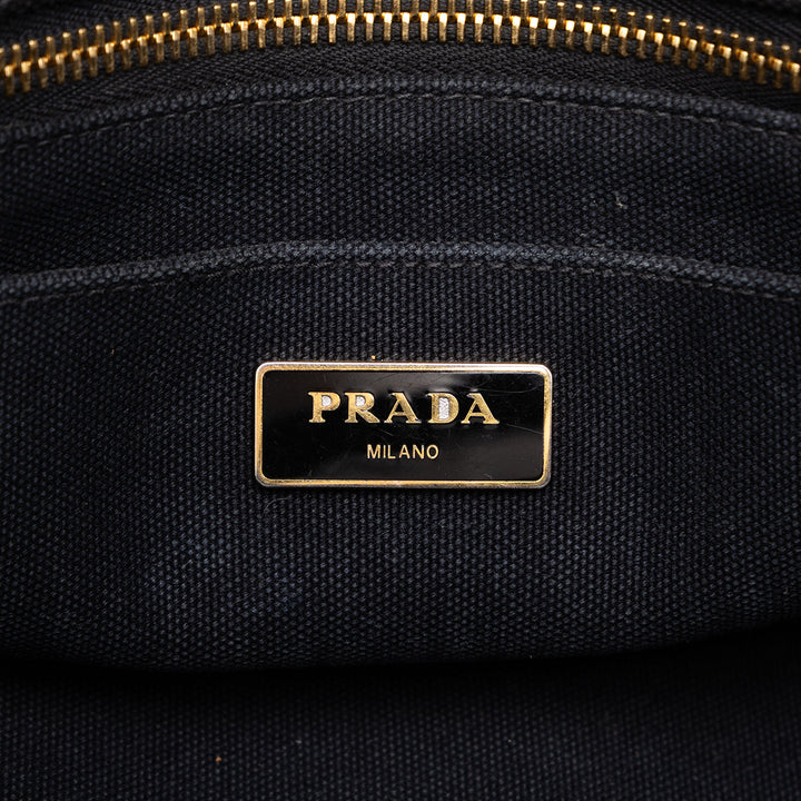 Prada Cabas Canapa Logo Petit Noir – vue 5 – GABY PARIS