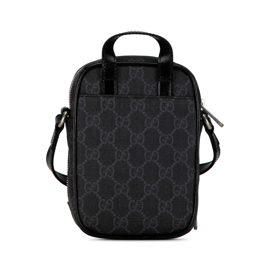 Mini GG Supreme Interlocking G Crossbody Gray - Gaby Paris