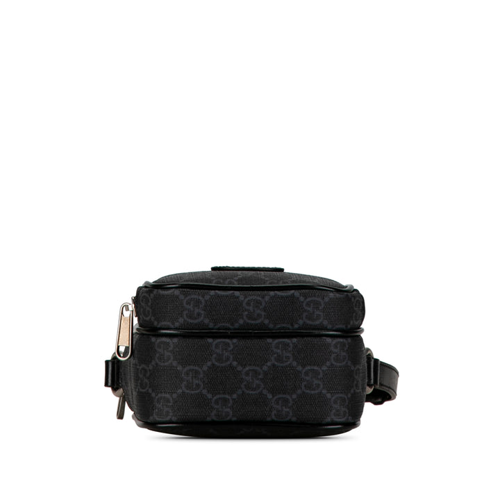 Gucci Mini GG Supreme Interlocking G Crossbody Gray - GABY PARIS