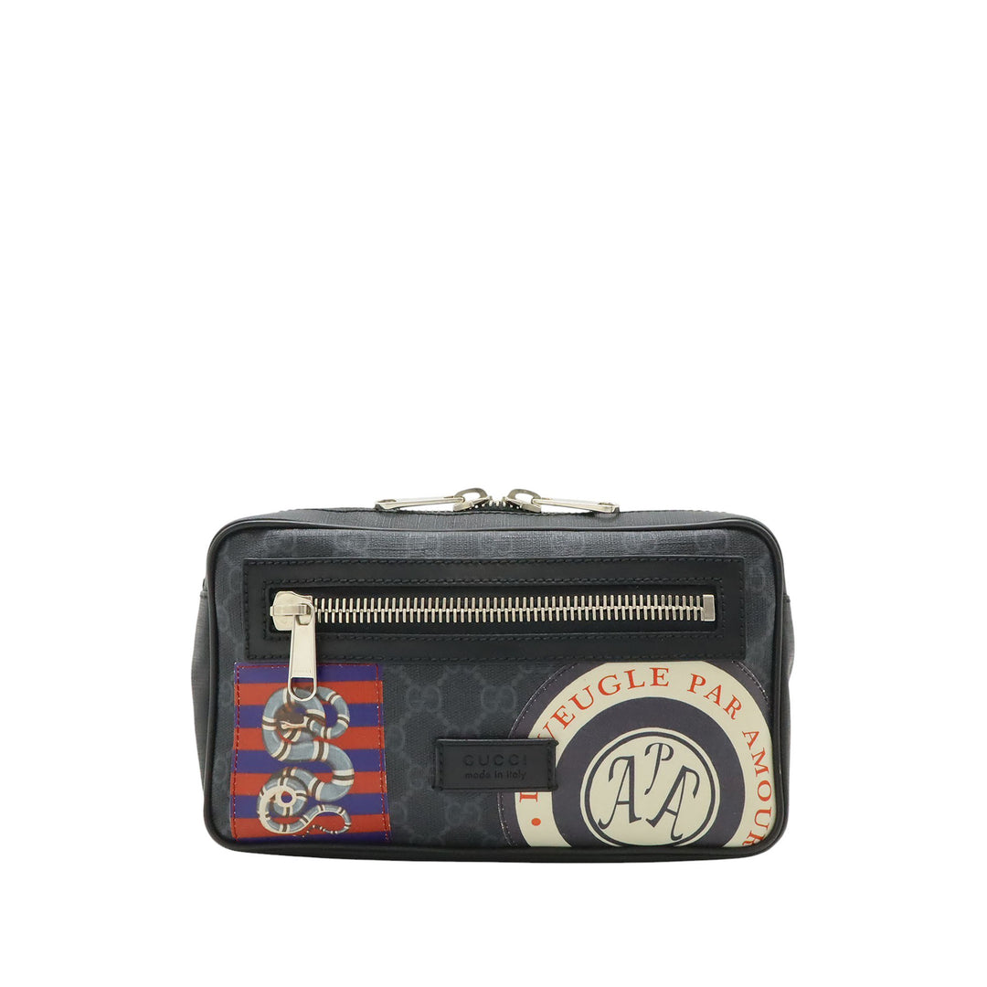 Gucci GG Supreme Web Night Courrier Sac ceinture