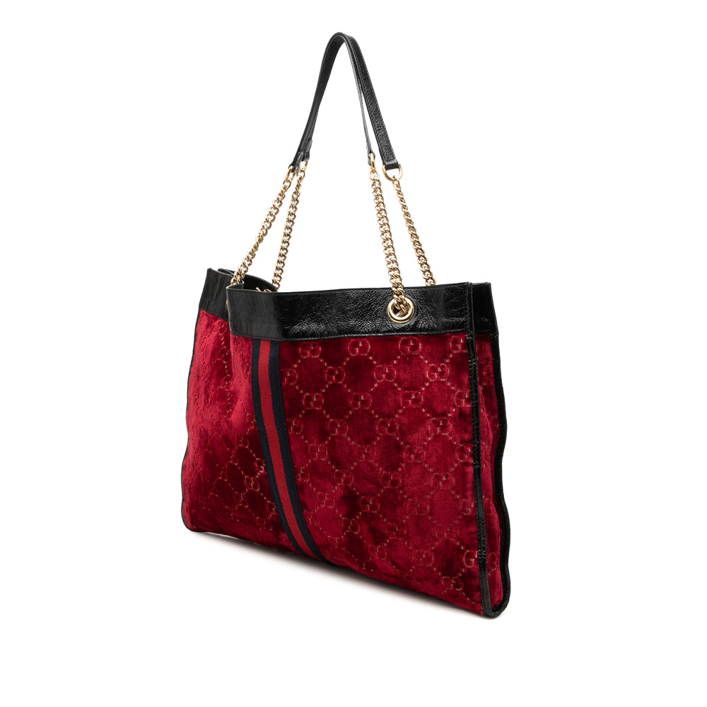 Gucci GG Web Rajah Cabas Grand Rouge – vue 2 – GABY PARIS