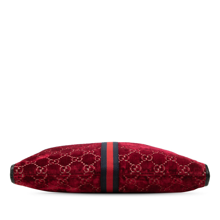 Gucci GG Web Rajah Cabas Grand Rouge – vue 3 – GABY PARIS