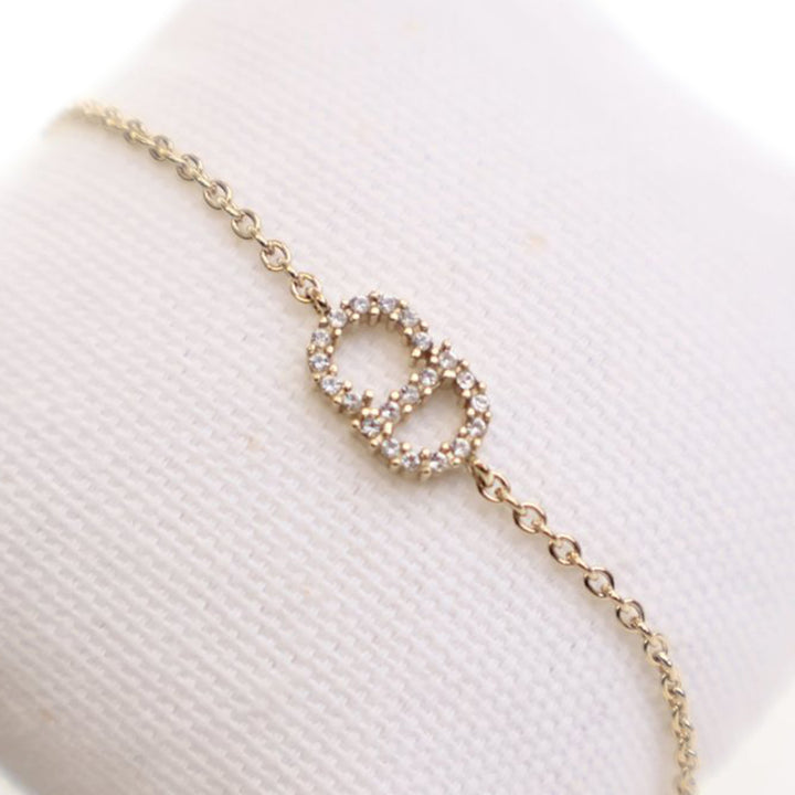Dior plaqué Cristal Petit CD Bracelet