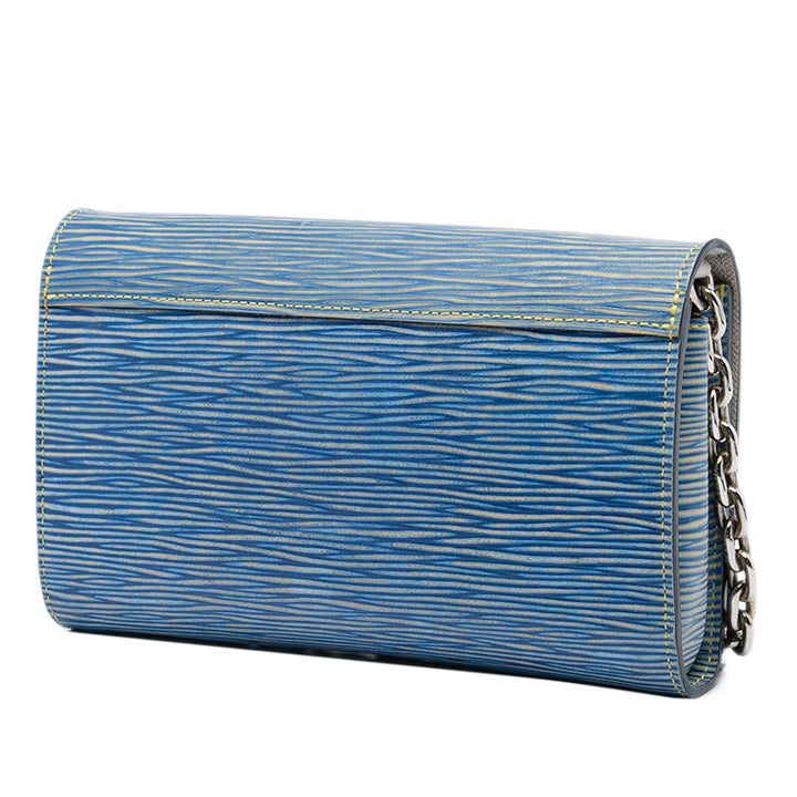 Louis Vuitton Sac bandoulière Twist Wallet on Chain Épi Bleu – vue 2 – GABY PARIS