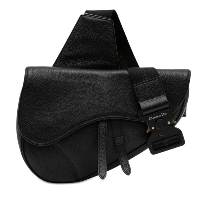 Dior Cuir de veau grainé Saddle Sac