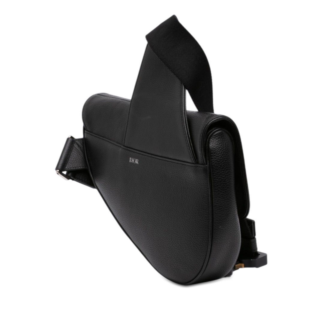 Dior Cuir de veau grainé Saddle Sac
