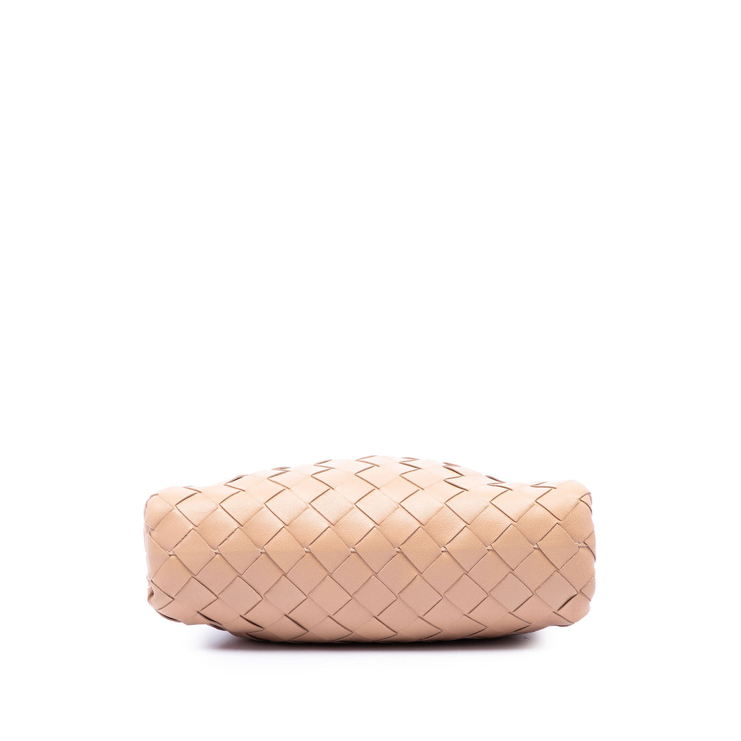 Intrecciato The Pochette Sac Mini nappa Marron