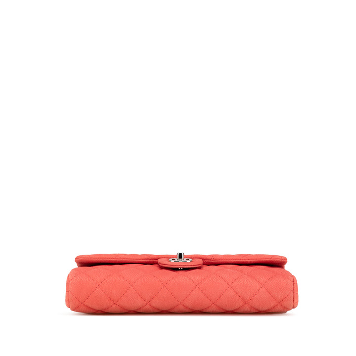 CC Quilted Caviar Single Flap Red - Gaby Paris