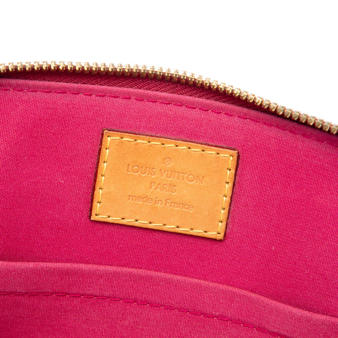 Louis Vuitton Alma BB Cuir verni Monogram Rouge – vue 5 – GABY PARIS