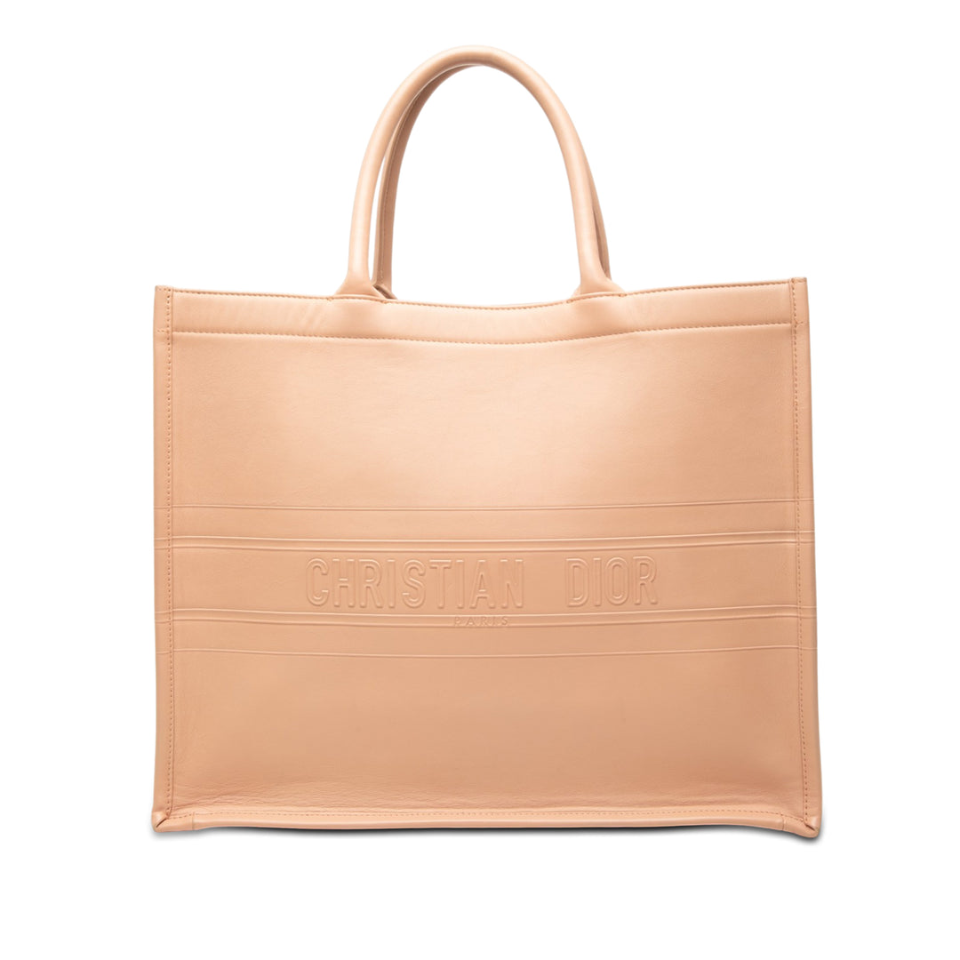 Dior Large embossé Cuir de veau Book Cabas