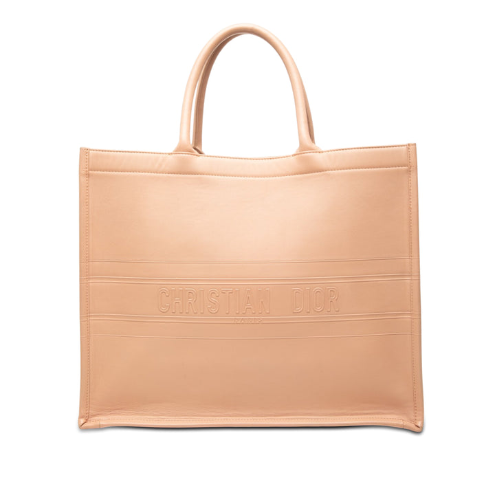 Dior Large embossé Cuir de veau Book Cabas