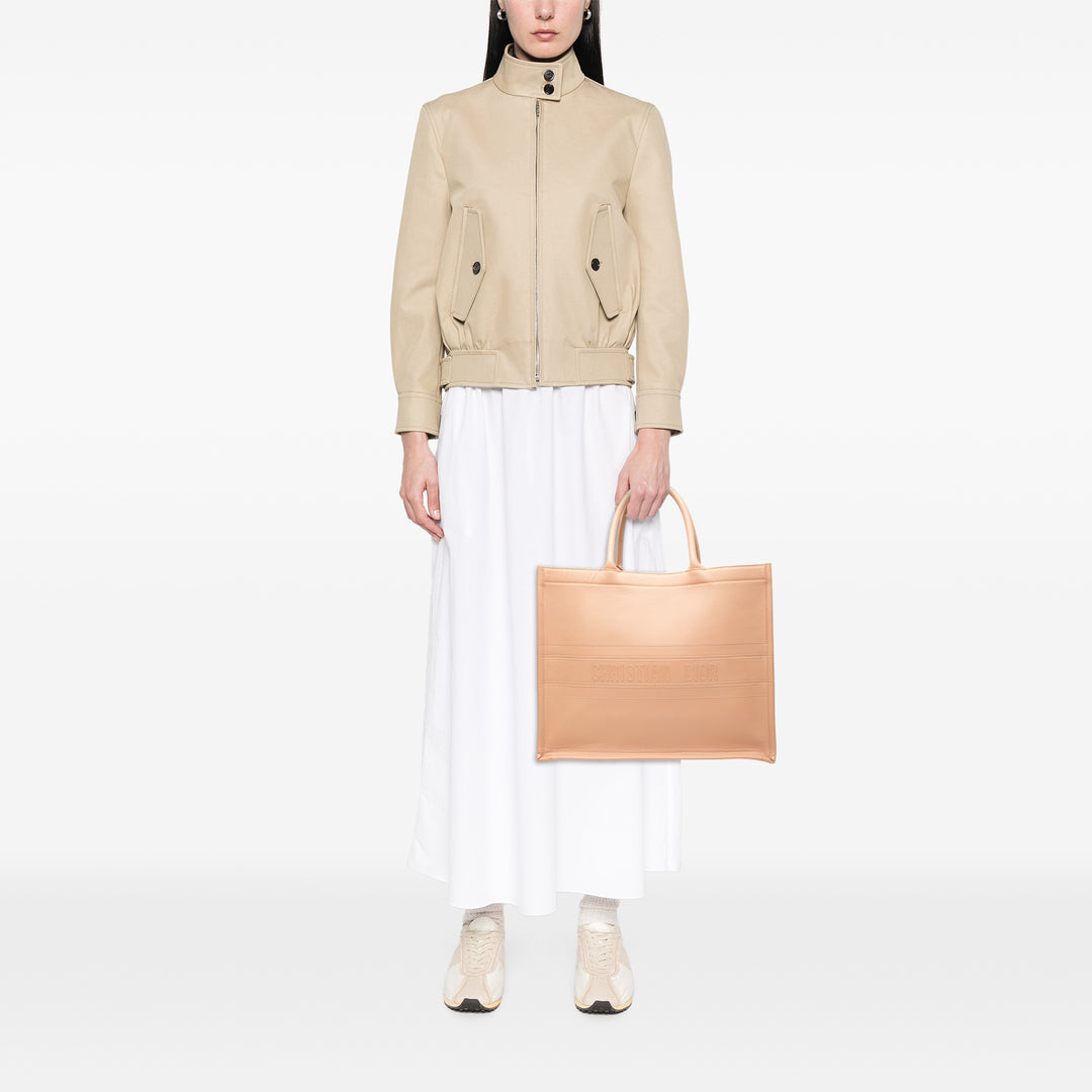 Dior Large embossé Cuir de veau Book Cabas