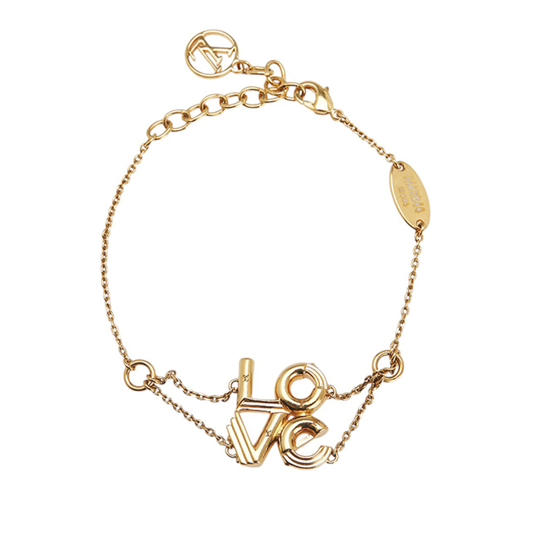 Louis Vuitton plaqué Brass LV & Me Love Bracelet – GABY PARIS Authentique