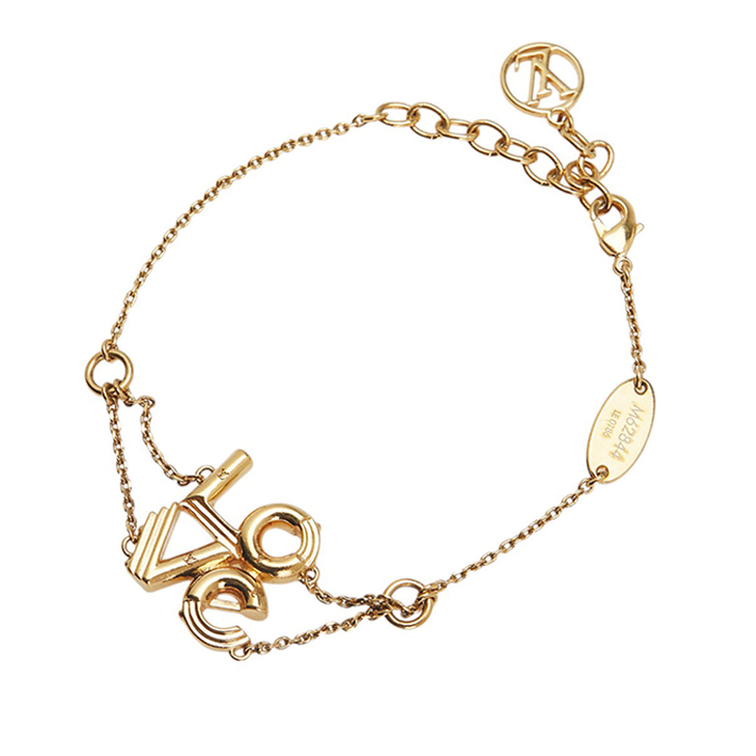 Louis Vuitton plaqué Brass LV & Me Love Bracelet – GABY PARIS Authentique